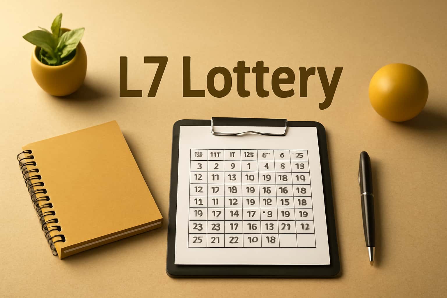 An informational scene about L7 Lottery Guides highlighting key features.