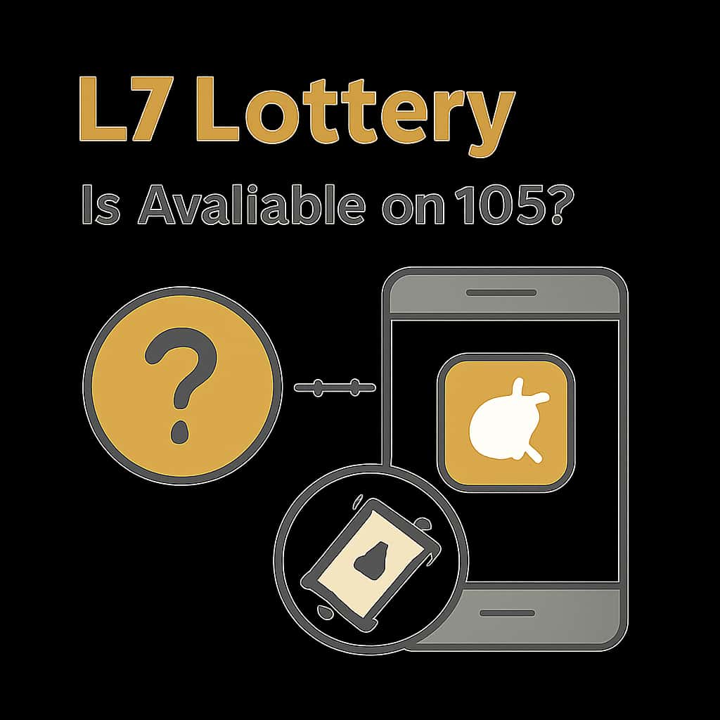 Diagram illustrating L7 Lottery app compatibility with iOS devices.