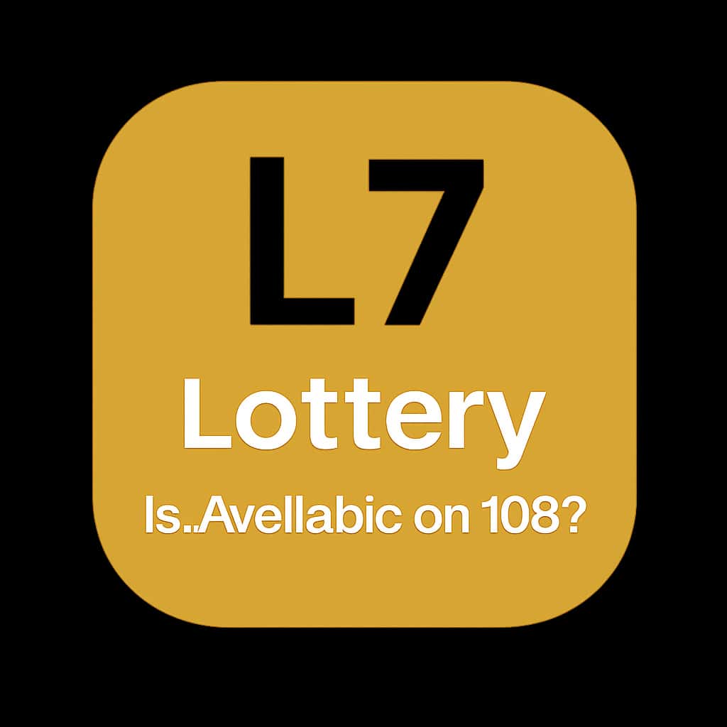 Icon representing L7 Lottery and its iOS availability.