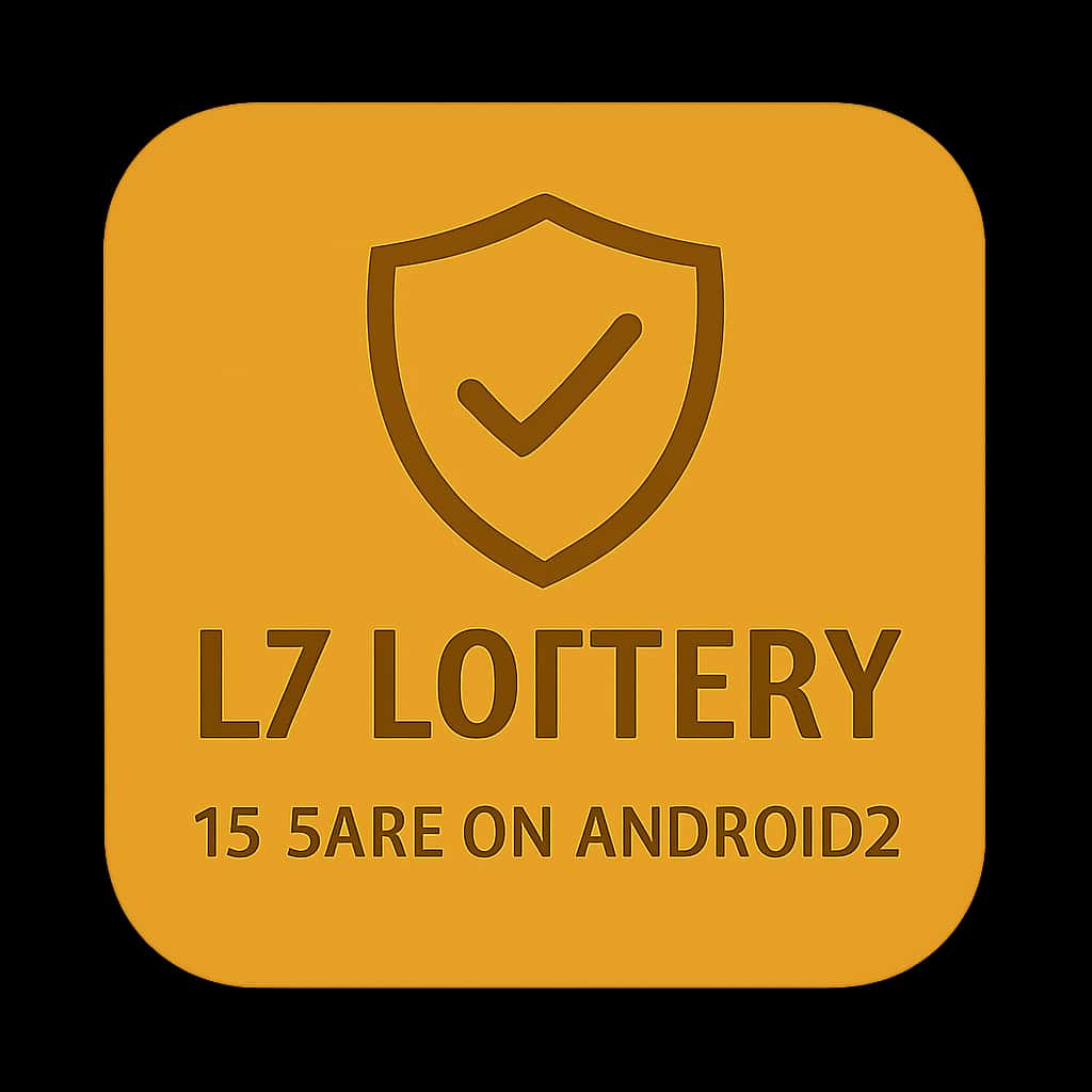 A guide resource icon for evaluating the safety of the L7 Lottery app on Android.