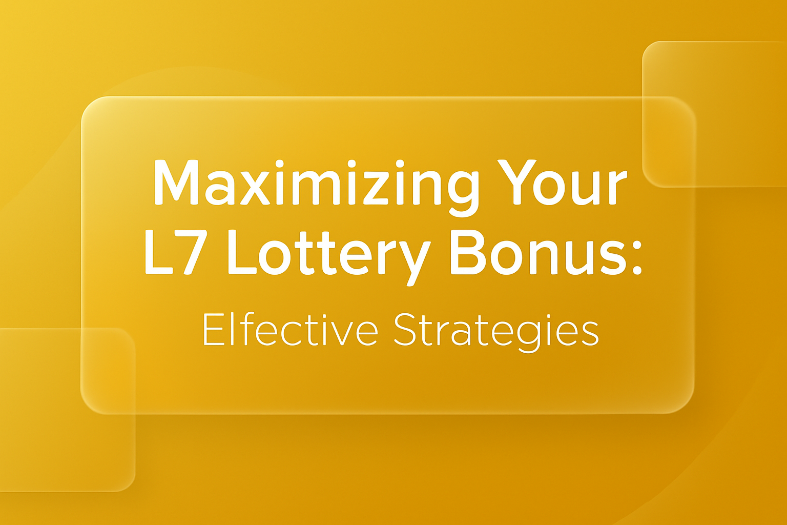An informative visual representation of the L7 Lottery Installation Guide.