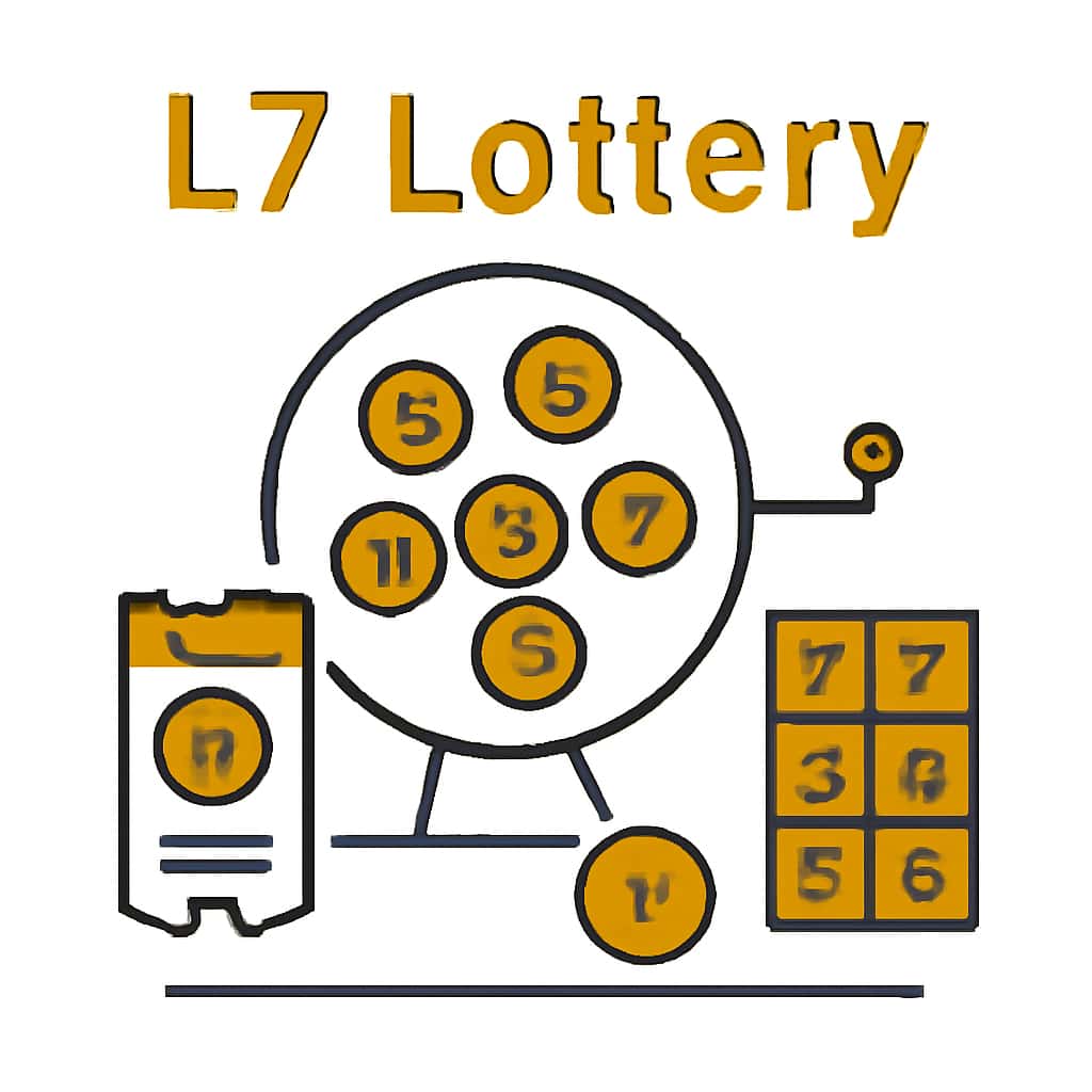 Illustration explaining the download process for L7 Lottery.