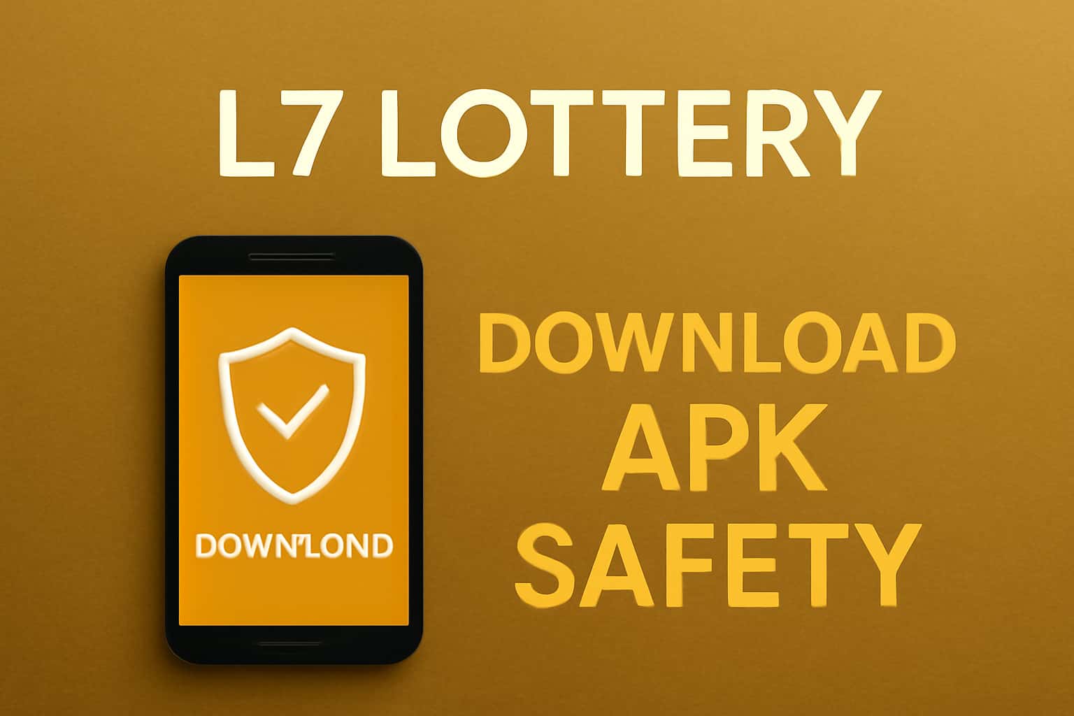 Informational scene about L7 Lottery Download APK Safety.