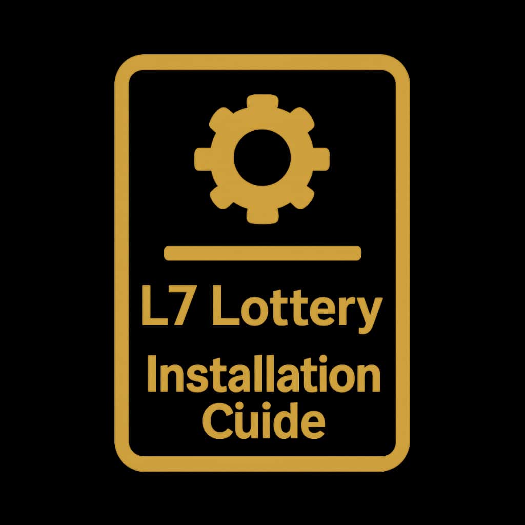 A badge representing the L7 Lottery Installation Guide.
