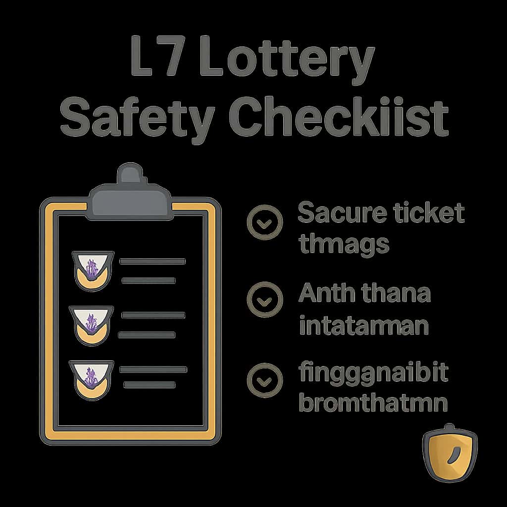 Diagram illustrating steps for safe usage of L7 Lottery.