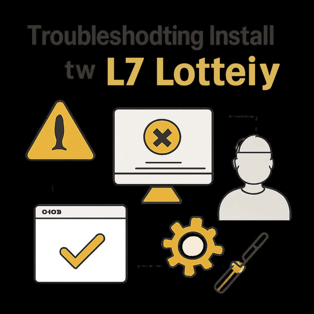 Diagram illustrating troubleshooting steps for L7 Lottery installation.