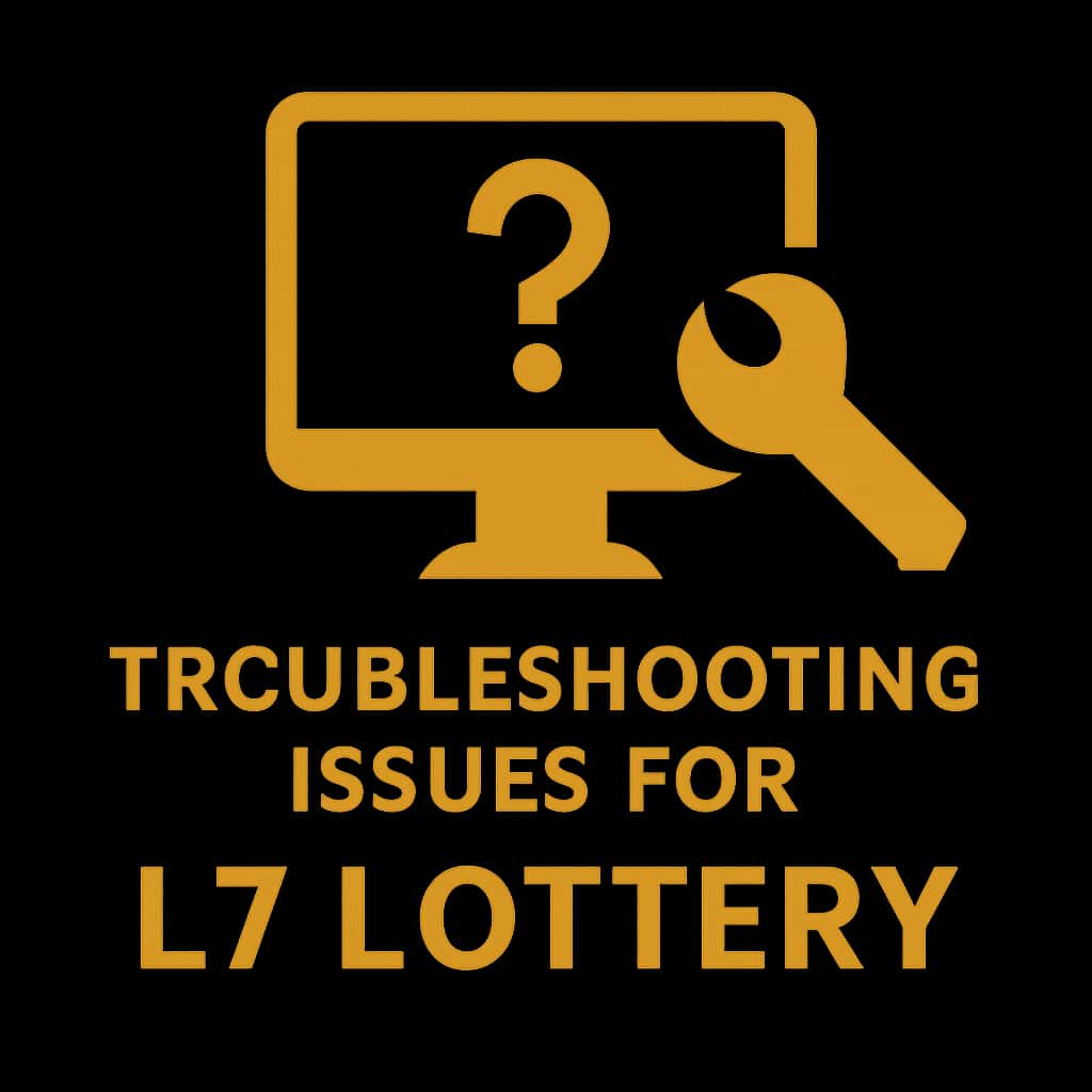 Icon representing troubleshooting for L7 Lottery.
