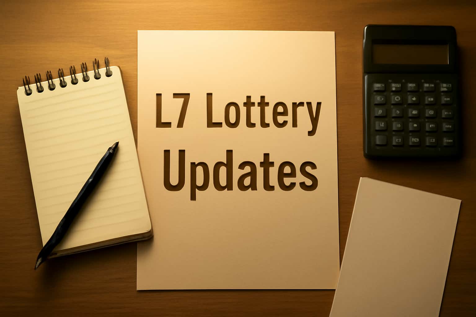 Informative scene about L7 Lottery Updates with clear text.