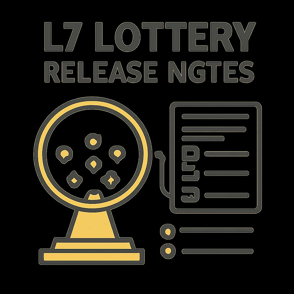 An educational illustration detailing the update process for the L7 Lottery application.